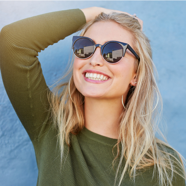 Young Woman with Sunglasses
